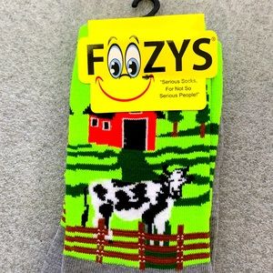 Foozys Socks- 1 pair, Item # 42, Cow Pasture